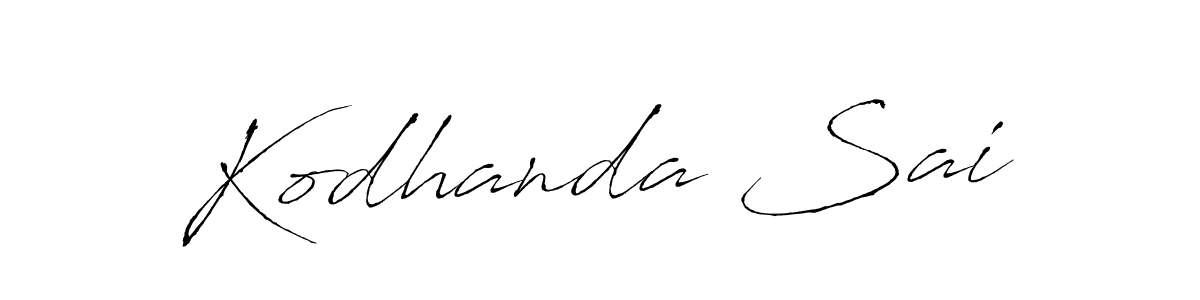 How to make Kodhanda Sai name signature. Use Antro_Vectra style for creating short signs online. This is the latest handwritten sign. Kodhanda Sai signature style 6 images and pictures png