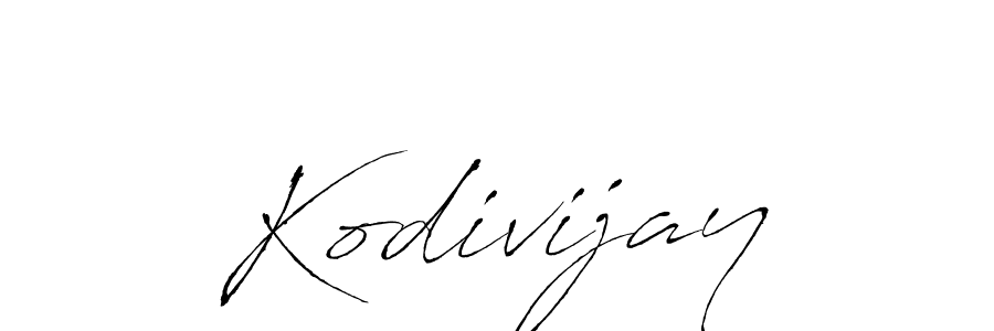 Antro_Vectra is a professional signature style that is perfect for those who want to add a touch of class to their signature. It is also a great choice for those who want to make their signature more unique. Get Kodivijay name to fancy signature for free. Kodivijay signature style 6 images and pictures png