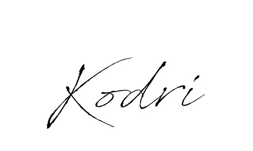 Make a beautiful signature design for name Kodri. With this signature (Antro_Vectra) style, you can create a handwritten signature for free. Kodri signature style 6 images and pictures png