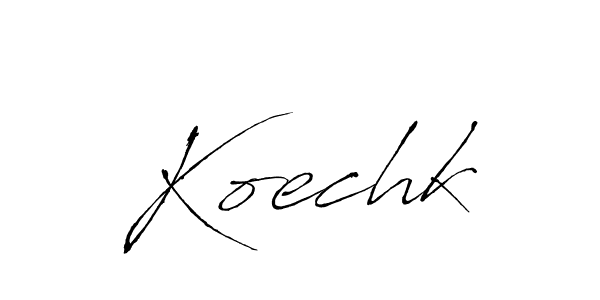 How to make Koechk signature? Antro_Vectra is a professional autograph style. Create handwritten signature for Koechk name. Koechk signature style 6 images and pictures png