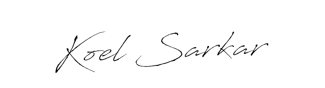 Design your own signature with our free online signature maker. With this signature software, you can create a handwritten (Antro_Vectra) signature for name Koel Sarkar. Koel Sarkar signature style 6 images and pictures png