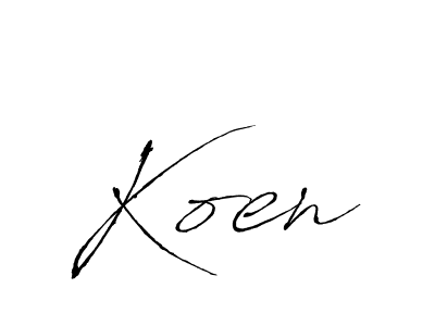 Use a signature maker to create a handwritten signature online. With this signature software, you can design (Antro_Vectra) your own signature for name Koen. Koen signature style 6 images and pictures png