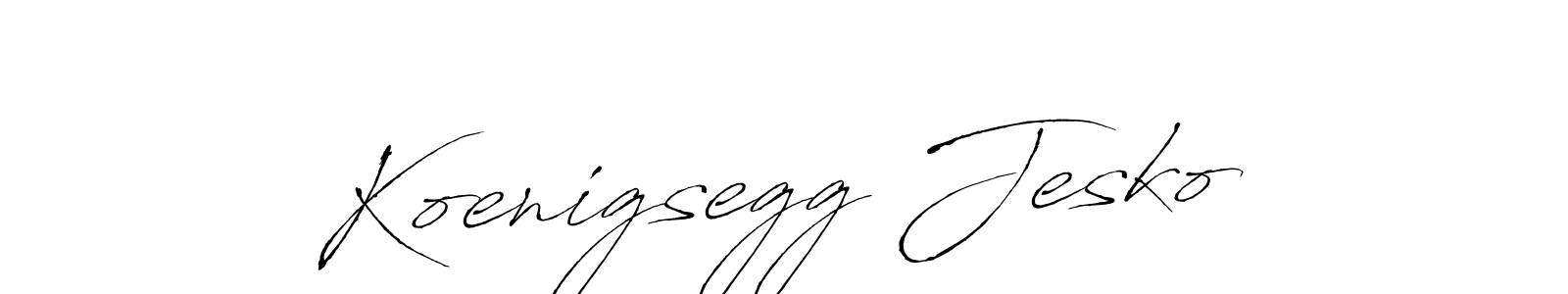 The best way (Antro_Vectra) to make a short signature is to pick only two or three words in your name. The name Koenigsegg Jesko include a total of six letters. For converting this name. Koenigsegg Jesko signature style 6 images and pictures png