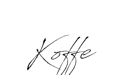 Also we have Koffe name is the best signature style. Create professional handwritten signature collection using Antro_Vectra autograph style. Koffe signature style 6 images and pictures png