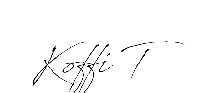 See photos of Koffi T official signature by Spectra . Check more albums & portfolios. Read reviews & check more about Antro_Vectra font. Koffi T signature style 6 images and pictures png