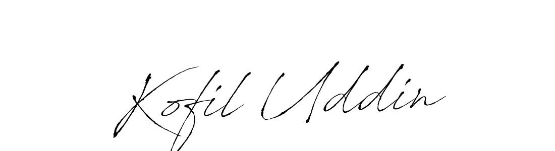 Kofil Uddin stylish signature style. Best Handwritten Sign (Antro_Vectra) for my name. Handwritten Signature Collection Ideas for my name Kofil Uddin. Kofil Uddin signature style 6 images and pictures png