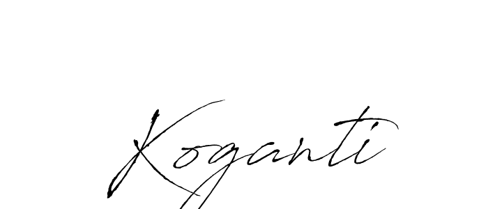 Antro_Vectra is a professional signature style that is perfect for those who want to add a touch of class to their signature. It is also a great choice for those who want to make their signature more unique. Get Koganti name to fancy signature for free. Koganti signature style 6 images and pictures png
