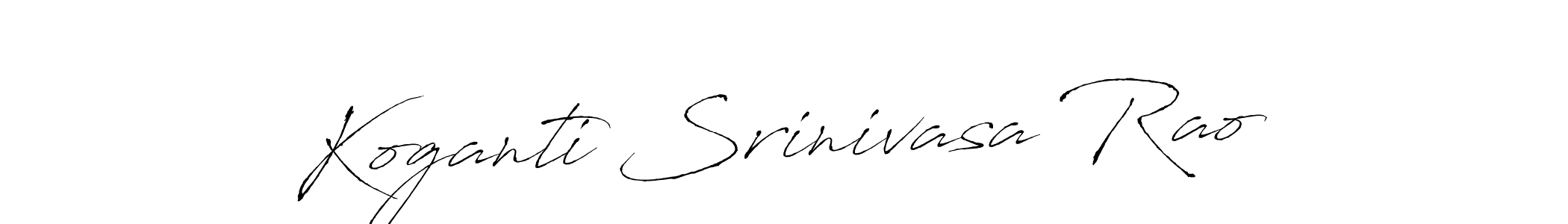 The best way (Antro_Vectra) to make a short signature is to pick only two or three words in your name. The name Koganti Srinivasa Rao include a total of six letters. For converting this name. Koganti Srinivasa Rao signature style 6 images and pictures png