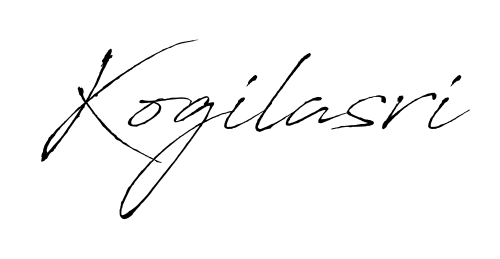 Kogilasri stylish signature style. Best Handwritten Sign (Antro_Vectra) for my name. Handwritten Signature Collection Ideas for my name Kogilasri. Kogilasri signature style 6 images and pictures png