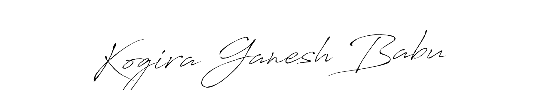 Design your own signature with our free online signature maker. With this signature software, you can create a handwritten (Antro_Vectra) signature for name Kogira Ganesh Babu. Kogira Ganesh Babu signature style 6 images and pictures png