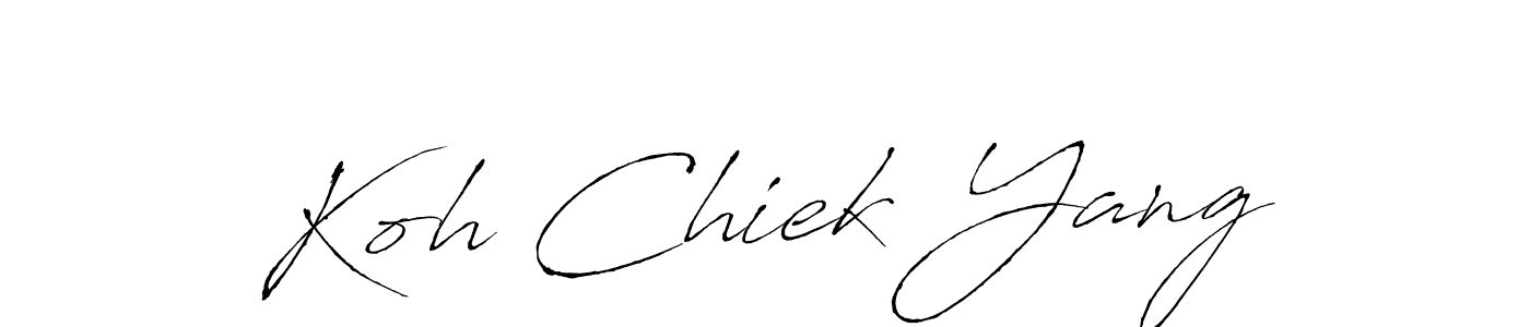 Also we have Koh Chiek Yang name is the best signature style. Create professional handwritten signature collection using Antro_Vectra autograph style. Koh Chiek Yang signature style 6 images and pictures png