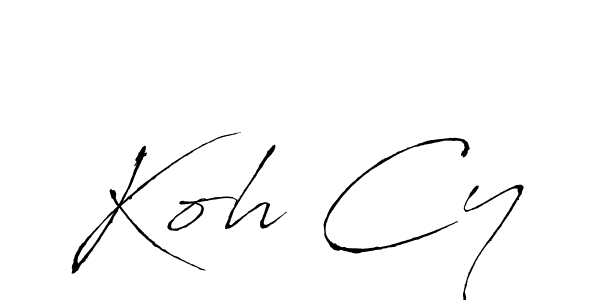 Make a beautiful signature design for name Koh Cy. With this signature (Antro_Vectra) style, you can create a handwritten signature for free. Koh Cy signature style 6 images and pictures png