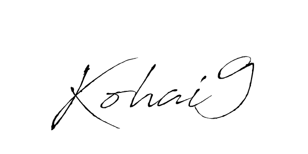 if you are searching for the best signature style for your name Kohai9. so please give up your signature search. here we have designed multiple signature styles  using Antro_Vectra. Kohai9 signature style 6 images and pictures png