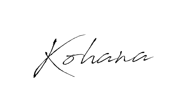 Make a beautiful signature design for name Kohana. With this signature (Antro_Vectra) style, you can create a handwritten signature for free. Kohana signature style 6 images and pictures png