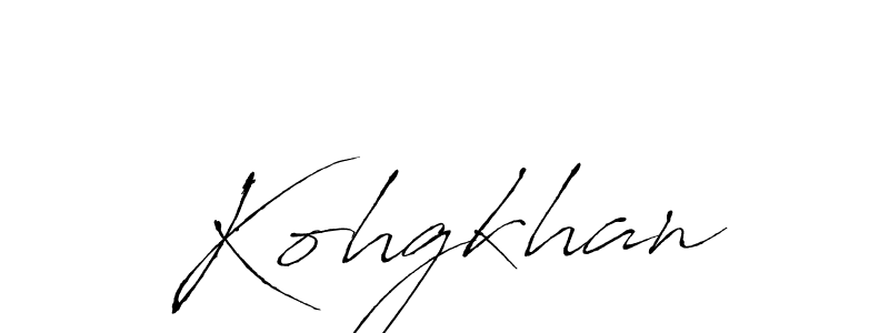 Antro_Vectra is a professional signature style that is perfect for those who want to add a touch of class to their signature. It is also a great choice for those who want to make their signature more unique. Get Kohgkhan name to fancy signature for free. Kohgkhan signature style 6 images and pictures png
