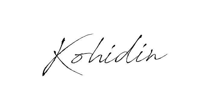 Make a beautiful signature design for name Kohidin. With this signature (Antro_Vectra) style, you can create a handwritten signature for free. Kohidin signature style 6 images and pictures png