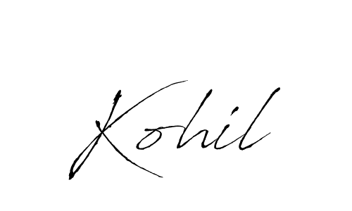 How to Draw Kohil signature style? Antro_Vectra is a latest design signature styles for name Kohil. Kohil signature style 6 images and pictures png