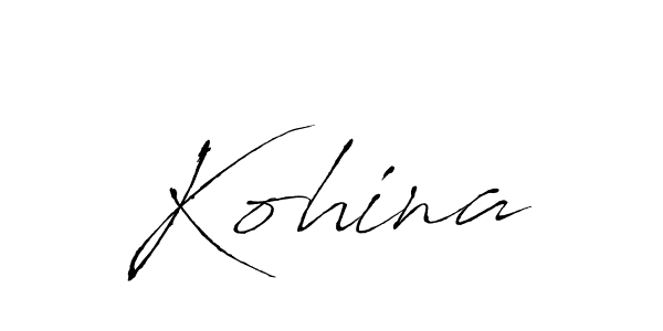 if you are searching for the best signature style for your name Kohina. so please give up your signature search. here we have designed multiple signature styles  using Antro_Vectra. Kohina signature style 6 images and pictures png