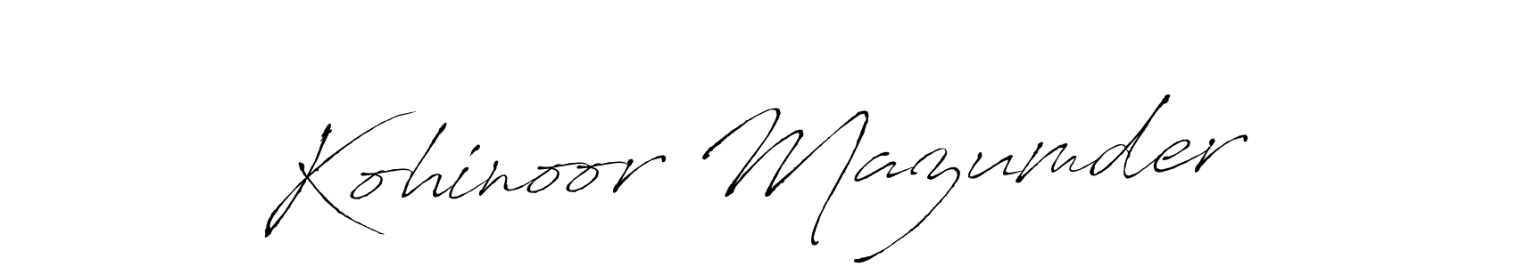 The best way (Antro_Vectra) to make a short signature is to pick only two or three words in your name. The name Kohinoor Mazumder include a total of six letters. For converting this name. Kohinoor Mazumder signature style 6 images and pictures png