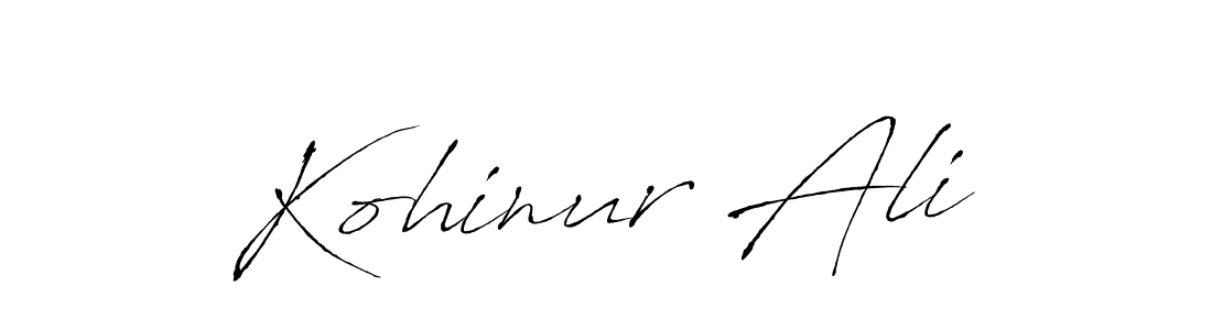 You should practise on your own different ways (Antro_Vectra) to write your name (Kohinur Ali) in signature. don't let someone else do it for you. Kohinur Ali signature style 6 images and pictures png
