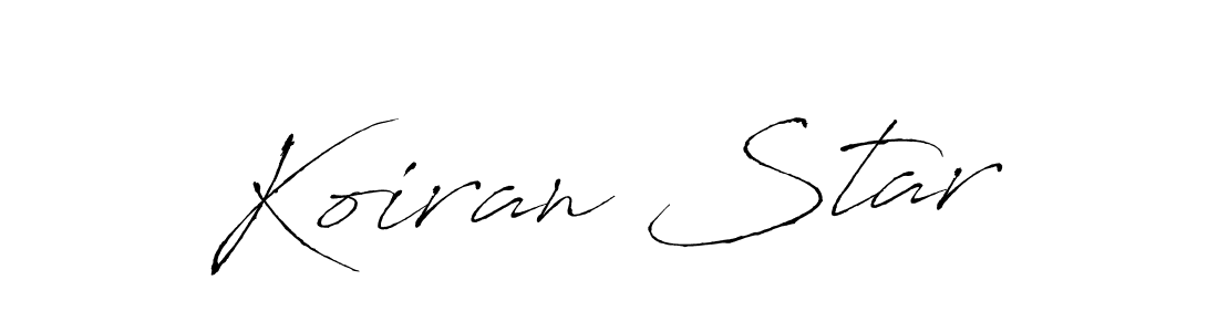 Create a beautiful signature design for name Koiran Star. With this signature (Antro_Vectra) fonts, you can make a handwritten signature for free. Koiran Star signature style 6 images and pictures png