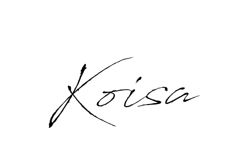 if you are searching for the best signature style for your name Koisa. so please give up your signature search. here we have designed multiple signature styles  using Antro_Vectra. Koisa signature style 6 images and pictures png