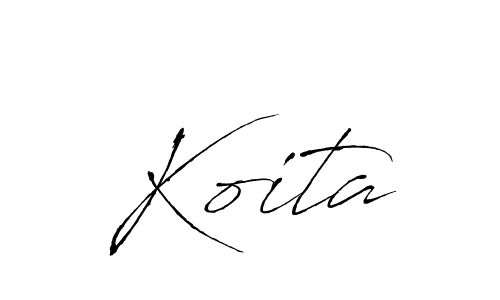 The best way (Antro_Vectra) to make a short signature is to pick only two or three words in your name. The name Koita include a total of six letters. For converting this name. Koita signature style 6 images and pictures png