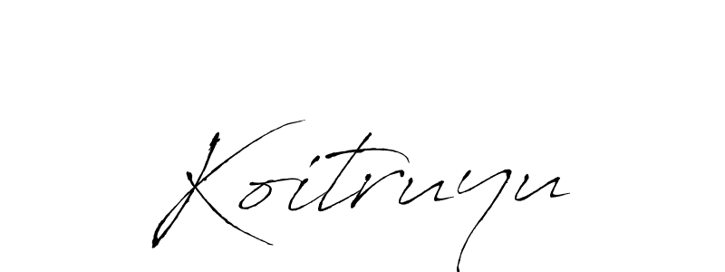 if you are searching for the best signature style for your name Koitruyu. so please give up your signature search. here we have designed multiple signature styles  using Antro_Vectra. Koitruyu signature style 6 images and pictures png