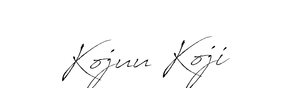 Create a beautiful signature design for name Kojuu Koji. With this signature (Antro_Vectra) fonts, you can make a handwritten signature for free. Kojuu Koji signature style 6 images and pictures png
