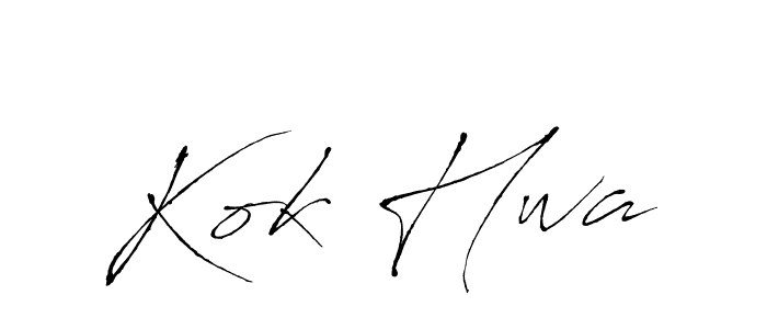 How to make Kok Hwa signature? Antro_Vectra is a professional autograph style. Create handwritten signature for Kok Hwa name. Kok Hwa signature style 6 images and pictures png