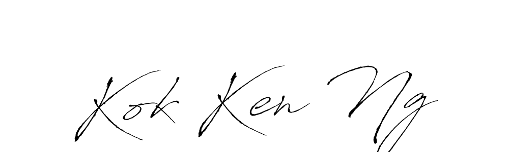 Design your own signature with our free online signature maker. With this signature software, you can create a handwritten (Antro_Vectra) signature for name Kok Ken Ng. Kok Ken Ng signature style 6 images and pictures png