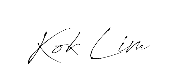 The best way (Antro_Vectra) to make a short signature is to pick only two or three words in your name. The name Kok Lim include a total of six letters. For converting this name. Kok Lim signature style 6 images and pictures png