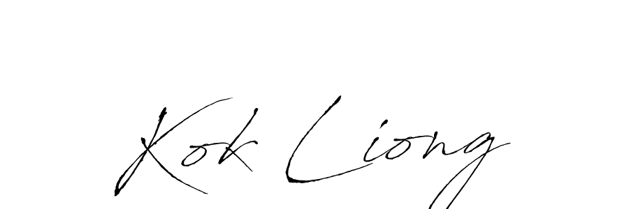 How to make Kok Liong name signature. Use Antro_Vectra style for creating short signs online. This is the latest handwritten sign. Kok Liong signature style 6 images and pictures png