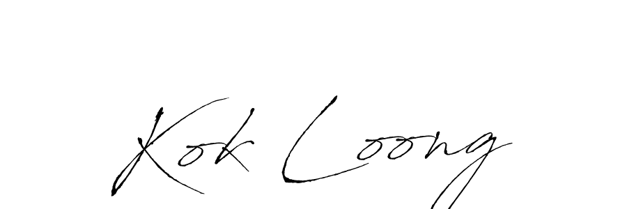 How to Draw Kok Loong signature style? Antro_Vectra is a latest design signature styles for name Kok Loong. Kok Loong signature style 6 images and pictures png