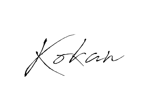 You should practise on your own different ways (Antro_Vectra) to write your name (Kokan) in signature. don't let someone else do it for you. Kokan signature style 6 images and pictures png