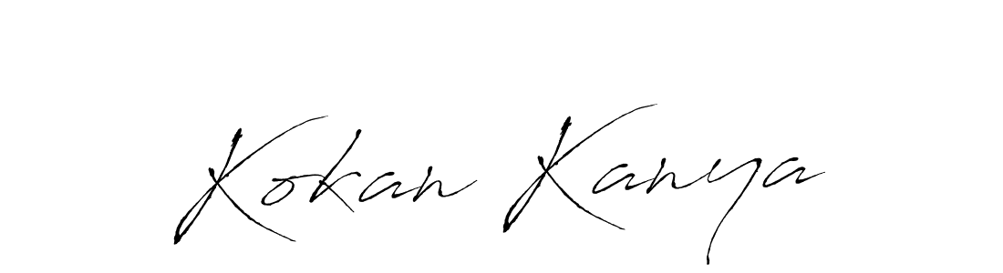 How to make Kokan Kanya name signature. Use Antro_Vectra style for creating short signs online. This is the latest handwritten sign. Kokan Kanya signature style 6 images and pictures png