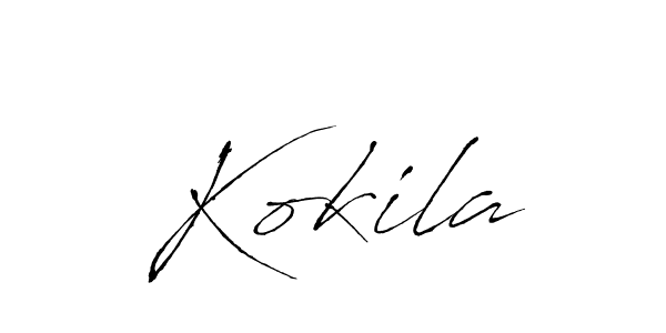 Kokila stylish signature style. Best Handwritten Sign (Antro_Vectra) for my name. Handwritten Signature Collection Ideas for my name Kokila. Kokila signature style 6 images and pictures png