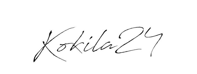 You should practise on your own different ways (Antro_Vectra) to write your name (Kokila24) in signature. don't let someone else do it for you. Kokila24 signature style 6 images and pictures png