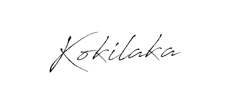 How to make Kokilaka signature? Antro_Vectra is a professional autograph style. Create handwritten signature for Kokilaka name. Kokilaka signature style 6 images and pictures png