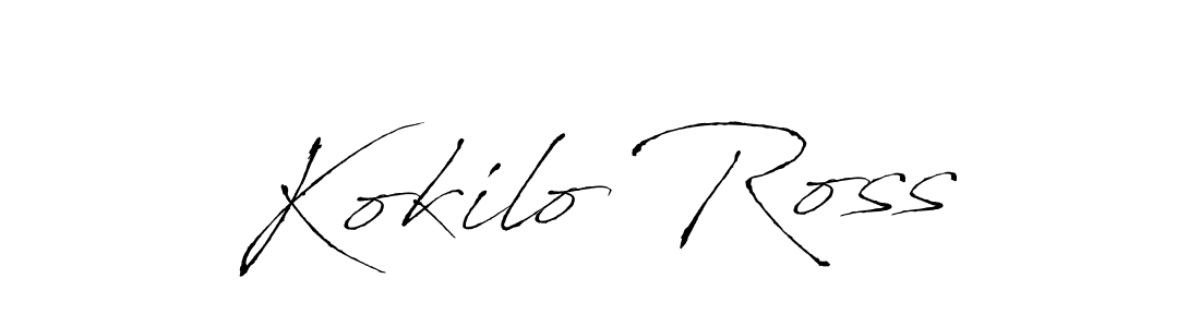 This is the best signature style for the Kokilo Ross name. Also you like these signature font (Antro_Vectra). Mix name signature. Kokilo Ross signature style 6 images and pictures png