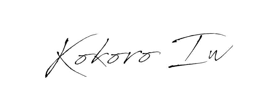 Once you've used our free online signature maker to create your best signature Antro_Vectra style, it's time to enjoy all of the benefits that Kokoro Iw name signing documents. Kokoro Iw signature style 6 images and pictures png