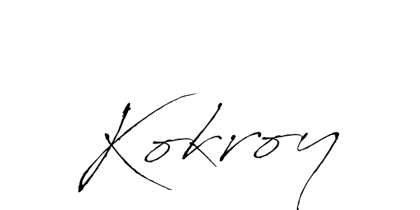 How to make Kokroy name signature. Use Antro_Vectra style for creating short signs online. This is the latest handwritten sign. Kokroy signature style 6 images and pictures png
