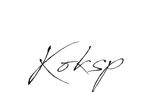 Koksp stylish signature style. Best Handwritten Sign (Antro_Vectra) for my name. Handwritten Signature Collection Ideas for my name Koksp. Koksp signature style 6 images and pictures png