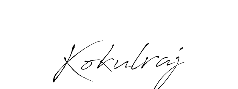 Make a beautiful signature design for name Kokulraj. With this signature (Antro_Vectra) style, you can create a handwritten signature for free. Kokulraj signature style 6 images and pictures png