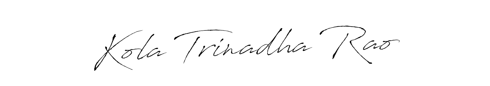 Use a signature maker to create a handwritten signature online. With this signature software, you can design (Antro_Vectra) your own signature for name Kola Trinadha Rao. Kola Trinadha Rao signature style 6 images and pictures png