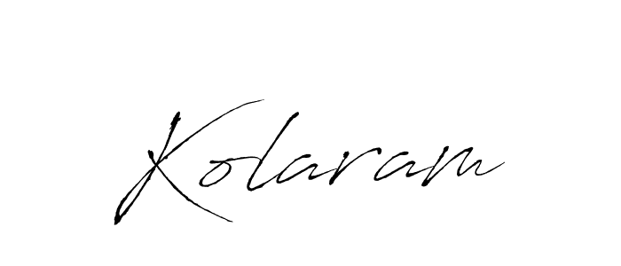 Kolaram stylish signature style. Best Handwritten Sign (Antro_Vectra) for my name. Handwritten Signature Collection Ideas for my name Kolaram. Kolaram signature style 6 images and pictures png