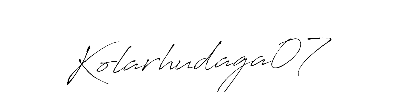 The best way (Antro_Vectra) to make a short signature is to pick only two or three words in your name. The name Kolarhudaga07 include a total of six letters. For converting this name. Kolarhudaga07 signature style 6 images and pictures png