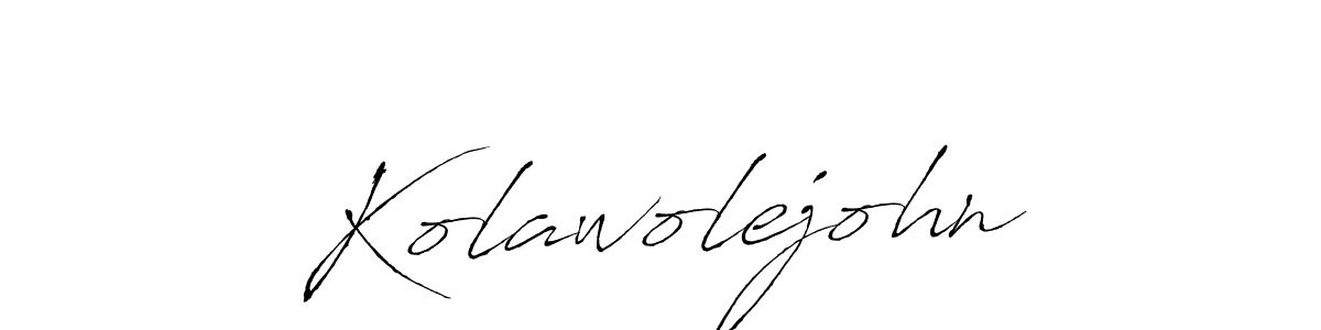 Make a beautiful signature design for name Kolawolejohn. With this signature (Antro_Vectra) style, you can create a handwritten signature for free. Kolawolejohn signature style 6 images and pictures png