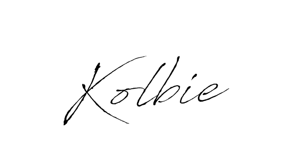Create a beautiful signature design for name Kolbie. With this signature (Antro_Vectra) fonts, you can make a handwritten signature for free. Kolbie signature style 6 images and pictures png