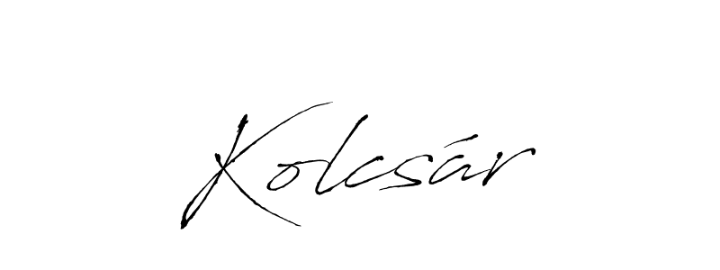 How to Draw Kolcsár signature style? Antro_Vectra is a latest design signature styles for name Kolcsár. Kolcsár signature style 6 images and pictures png